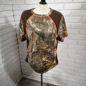 Hunt Shield Camo Ladies Size Large Base Layer Moisture Wicking T-shirt